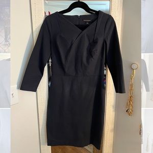 Banana Republic structured navy pencil dress. Size 6.